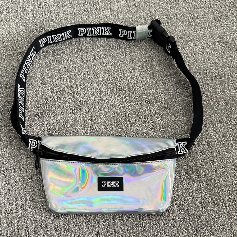 PINK Holographic Iridescent Fanny Pack